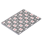 Carnet Design motif sans couture inspiré du tradi roumain (Côté gauche)