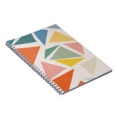 Carnet Design Motif triangle géométrique coloré (Côté Droit)