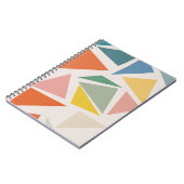 Carnet Design Motif triangle géométrique coloré (Côté gauche)