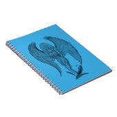 Carnet Design noir et bleu Angel (Côté Droit)