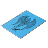 Carnet Design noir et bleu Angel (Côté gauche)