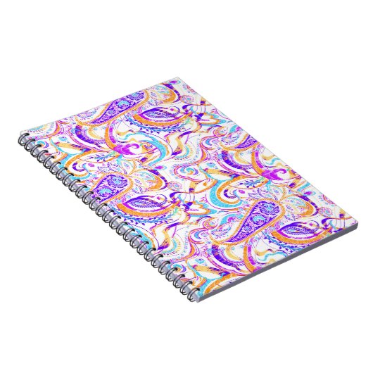 Carnet Design paisible blanc coloré (Côté Droit)