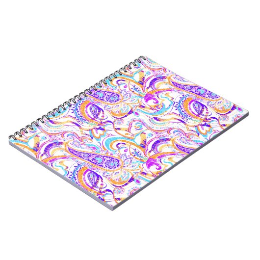 Carnet Design paisible blanc coloré (Côté gauche)