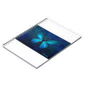 Carnet Design papillon bleu (Côté gauche)