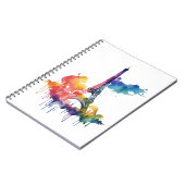 Carnet Design parisien avec plaques colorées (Côté gauche)