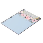 Carnet Design Propre Jolie Fille Rose Papier à lettres fl (Côté gauche)