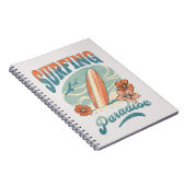 Carnet Design rétro du Surfing Paradise (Côté Droit)