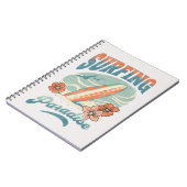 Carnet Design rétro du Surfing Paradise (Côté gauche)