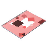 Carnet Design rose Abstrait minimaliste (Côté gauche)
