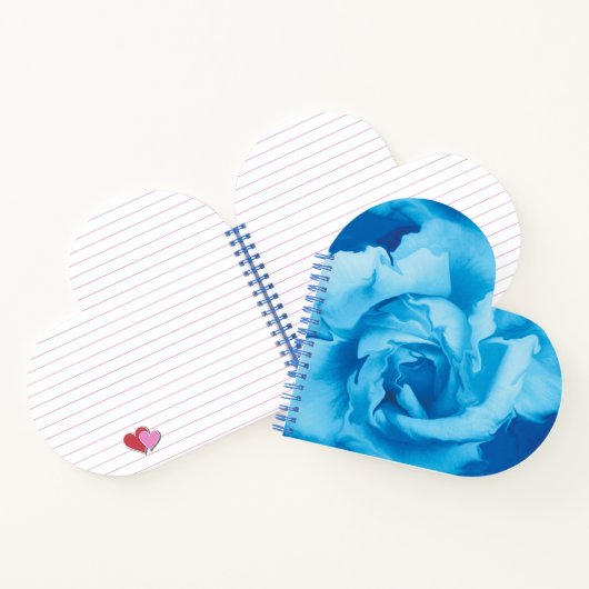 Carnet Design Rose Bleu Moderne (Intérieur)