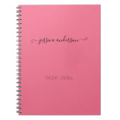 Carnet Design rose moderne écriture manuscrite Script (Devant)