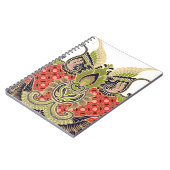 Carnet design textile numérique avec belle décora bouquet (Côté gauche)