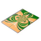 Carnet Design vert jaune. (Côté gauche)