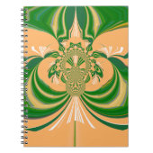 Carnet Design vert jaune. (Devant)