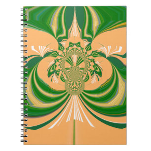 Carnet Design vert jaune.