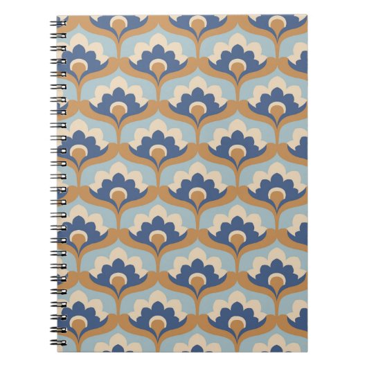 Carnet Design vintage Floral Sans Maille. (Devant)