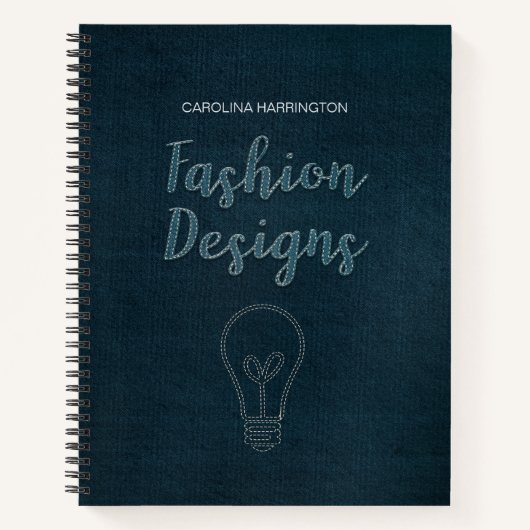 Carnet Designs de mode personnalisés (Devant)