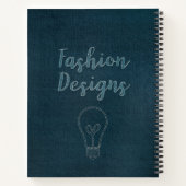 Carnet Designs de mode personnalisés (Dos)
