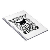 Carnet Désolé D'Avoir Des Plans Avec Mon Citation De Chie (Côté Droit)