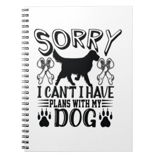 Carnet Désolé D'Avoir Des Plans Avec Mon Citation De Chie (Devant)