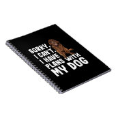 Carnet Désolé I Cant I Have Plan With My Newfoundland Dog (Côté Droit)