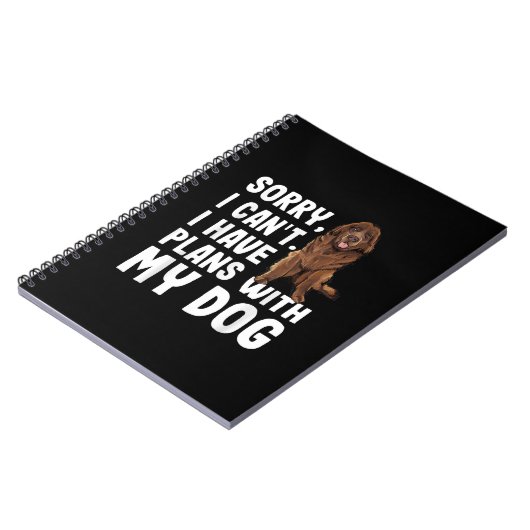 Carnet Désolé I Cant I Have Plan With My Newfoundland Dog (Côté gauche)