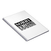 Carnet Désolé, je pars - Conception de devis sarcastique (Côté Droit)