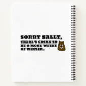 Carnet Désolé Sally, 6 semaines supplémentaires d'hiver (Dos)