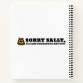 Carnet Désolé Sally, long hiver (Dos)