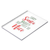 Carnet Désolé Santa, vilain ça fait tellement de bien (Côté gauche)
