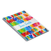 Carnet Désordre de couleurs folles abstraites modernes (Côté Droit)