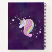 Carnet d'esquisse avec couverture de licorne magiq (Dos)