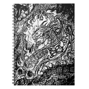 Carnet d'esquisse de dragon de Fierce