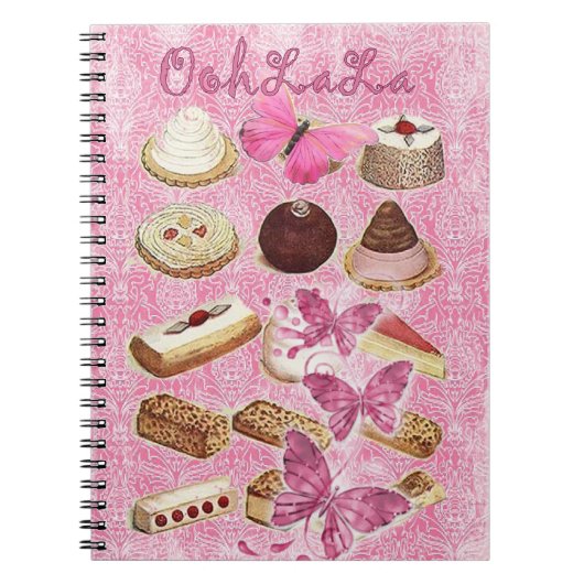 Carnet dessert français de gâteau de biscuits de (Devant)