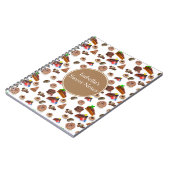 Carnet Desserts au chocolat à l'aquarelle délicieux Nom (Côté gauche)