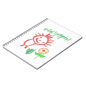 Carnet dessin à la main bébé  (Côté gauche)