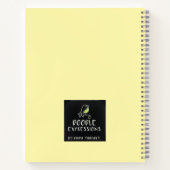 Carnet Dessin à main levée de fleurs et abeilles (Dos)