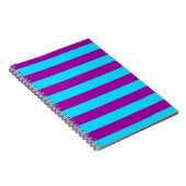 Carnet Dessin à rayures violettes bleues (Côté Droit)