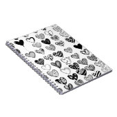 Carnet Dessin adorable de Black Heart Scribble (Côté Droit)