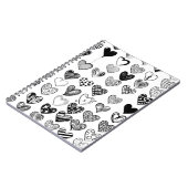 Carnet Dessin adorable de Black Heart Scribble (Côté gauche)