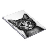 Carnet Dessin adorable de Young Cat (Côté Droit)