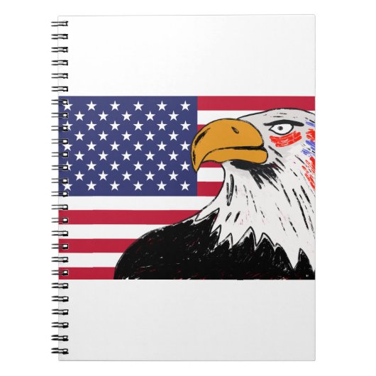Carnet Dessin américain d'un aigle (Devant)