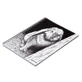 Carnet dessin animal de lapin ombragé (Côté gauche)