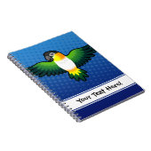Carnet Dessin animé Caique / Inséparable / Pionus / Perro (Côté Droit)