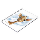 Carnet Dessin animé de bébé girafe mignon (Côté gauche)
