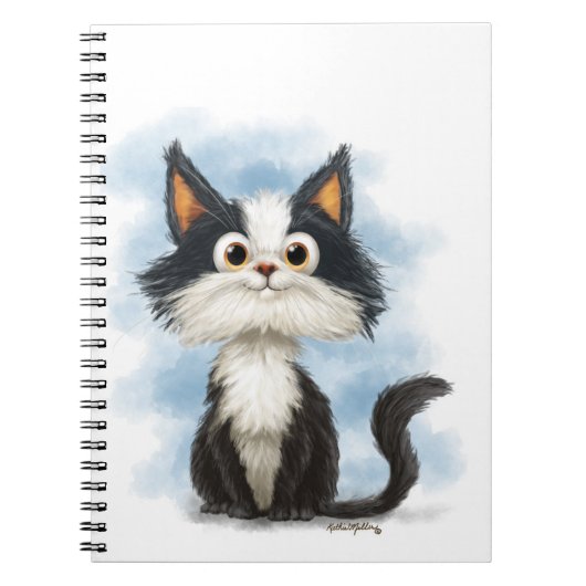 Carnet Dessin animé de chat smoking mignon (Devant)