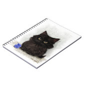 Carnet Dessin animé de chaton noir (Côté gauche)