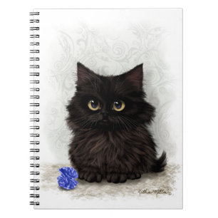Carnet Dessin animé de chaton noir