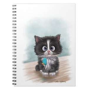 Carnet Dessin animé de chaton smoking adorable