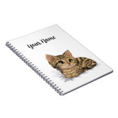Carnet Dessin animé de chaton tabby mignon (Côté Droit)